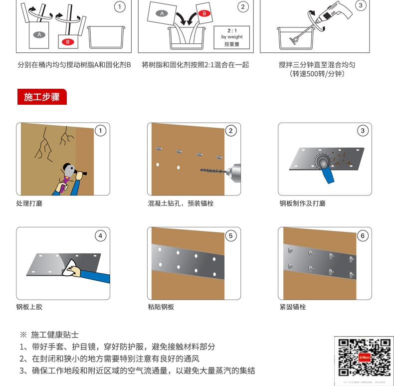 包钢城固粘钢加固施工过程